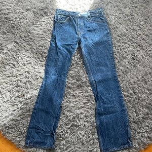 Low rise baggy jeans
